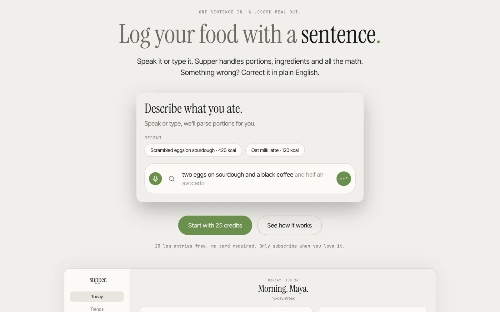 Supper screenshot